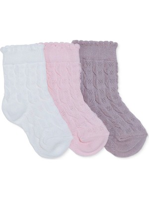 Hellobaby Kız Bebek 3lü Soket Çorap
