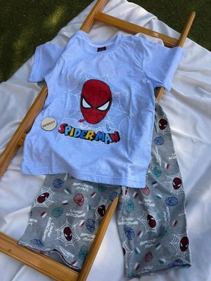 bebexy Spider-Man Gri Pijama Takımı
