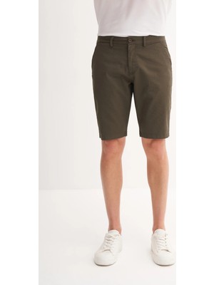 Cazador Slim Fit Bermuda Kısa Dar Paça Şort