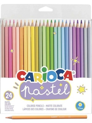 tp Buğz Carioca Pastel Renkli Kuru Boya Kalemi 24'lü