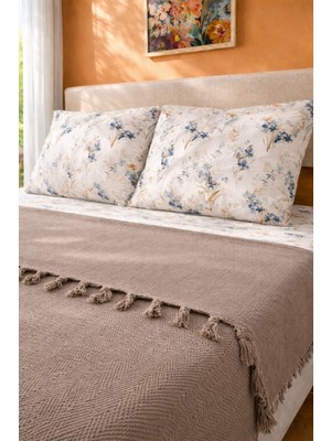 Bella Home Çift Kişilik Natural Pike Takımı | Doğal Dokulu, Hafif ve Nefes Alabilir | Şık Tasarım