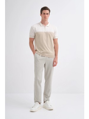 Cazador Caz 3032 Polo Yk. Triko T-Shırt Bej
