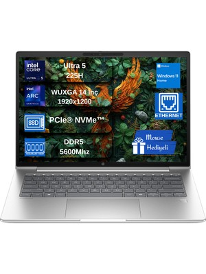 Hp Probook 4 G1I 48GB Ddr5 2tb SSD Intel® Core™ Ultra 5 225H Intel® Arc™ 130T Gpu 14" Wuxga (1920 x 1200), IPS 300 Nits Win 11 Home Taşınabilir Bilgisayar HD29QJETPCB11
