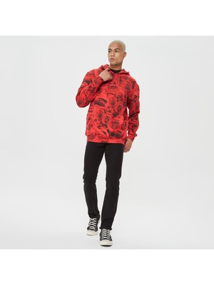 The Hundreds Rosa Erkek Kırmızı Hoodie