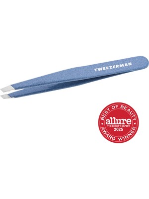 Tweezerman Slant Tweezer Granite Sky - Işıltılı Mavi Cımbız