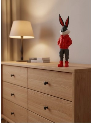 Die Grup  Bugs Bunny Büyük Boy Figür 10×34 cm Salon Dekoru