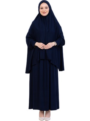 Modish Group Iki Parça Namaz Elbisesi – Uzun Pamuklu Tesettür Giyim Abaya & Başörtüsü Set