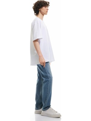 Koton Pamuklu Normal Bel Straight Fit Jean Pantolon - Mark Jean