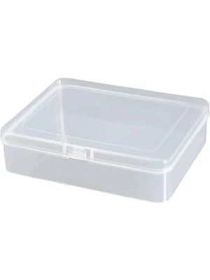 Calperia Mini Şeffaf Eşya Saklama Kutusu, Klipsli Kapaklı, 12,5 cm