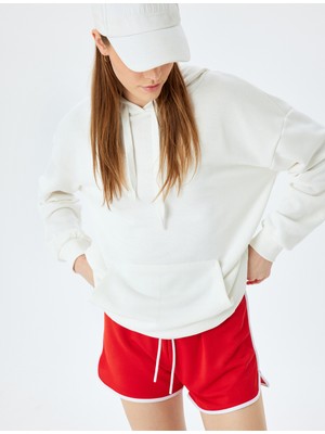 Koton Kapüşonlu Kanguru Cepli Pamuklu Basic Sweatshirt