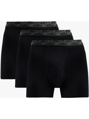 Koton Baskılı Bel Detaylı Pamuklu 3'lü Boxer Seti
