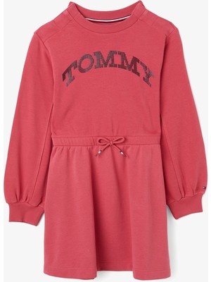 Tommy Hilfiger Adp Tommy Dot Foil Çocuk Pembe Elbise