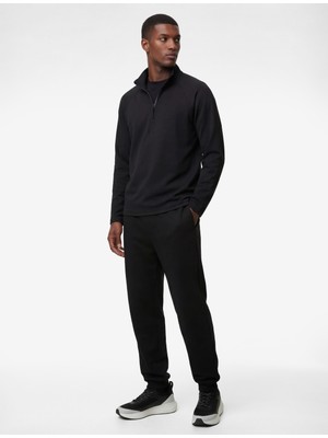 Koton Uzun Kollu Dik Yaka Yarım Fermuarlı Spor Sweatshirt