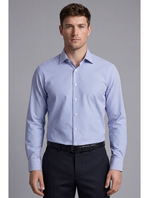 Bisse Regular Fit Uzun Kollu Erkek Cepsiz Lacivert Gömlek  BSGMKLS25315_D39