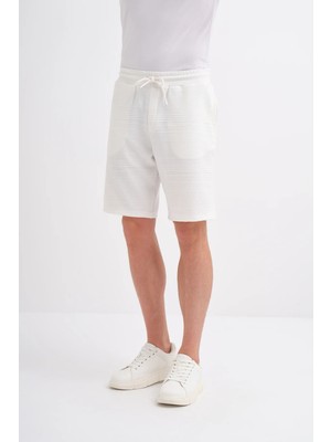 Cazador Regular Fit Örme Dokulu Bermuda Şort
