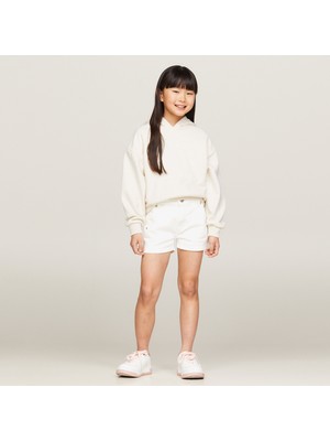 Tommy Hilfiger Varsity Hoodie Kız Çocuk Kahverengi Sweatshirt