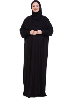 Modish Group Tek Parça Namaz Elbisesi Seti, Viskon Yumuşak Tesettür Abaya, Rahat Hazır Şal Başörtüsü Takım