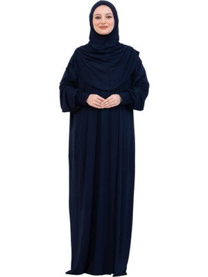 Modish Group Tek Parça Namaz Elbisesi Seti, Viskon Yumuşak Tesettür Abaya, Rahat Hazır Şal Başörtüsü Takım