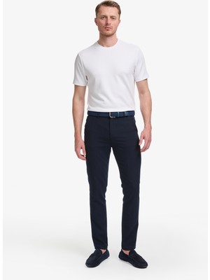 Pierre Cardin Erkek Lacivert Slim Fit Kanvas Pantolon 50320822-VR033