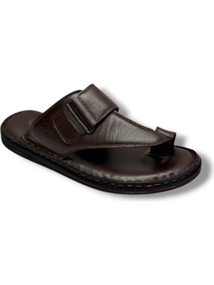 Cakgo 120-26 Hakiki Deri Ultra Soft Parmak Arası Anatomik Erkek Terlik 40-47
