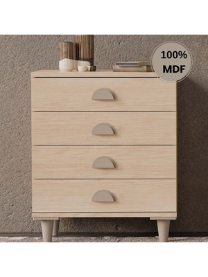 Flances Ladin 4 Çekmeceli Mdf Şifonyer
