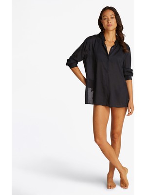 Tommy Hilfiger Kadın Siyah Pareo Gömlek