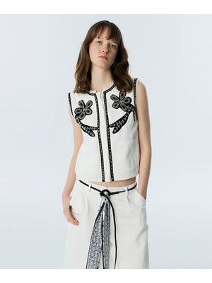 Twist FLORAL PATCH'Lİ YELEK TS1260007027018