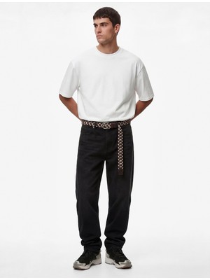 Koton Regular Fit Erkek Kısa Kollu Pamuklu Basic Tişört Günlük Stil Beyaz Renk