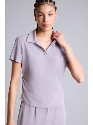 DeFacto Ultra Yumuşak Standart Fit Polo Yaka Sporcu Kısa Kollu Polo Tişört G0751AX26SM