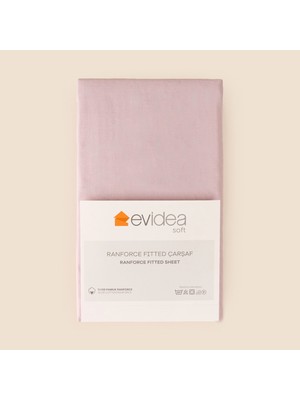 Evidea Soft Eco Tek Kişilik Lastikli Çarşaf - Lila - 100X200 cm