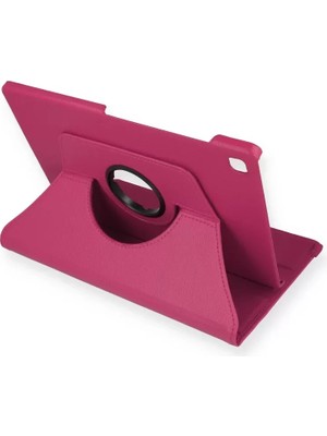 MarkEntegra Newface Samsung Galaxy P610 Tab S6 Lite 10.4 Kılıf 360 Tablet Deri Kılıf - Pembe
