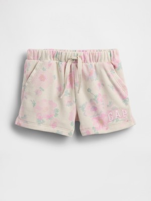 Gap Kız Bebek Krem Logo Pull-On Fransız Havlu Kumaş Şort