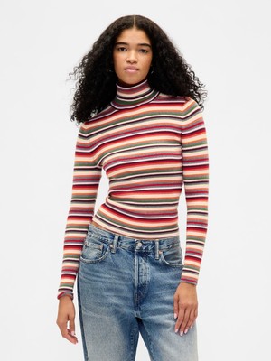 Gap Kadın Çok Renkli Cashsoft Stretch Turtleneck Kazak