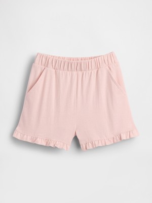 Gap Kız Bebek Açık Pembe Mix & Match Ruffle Şort Nefes Alabilir Kumaş ile Yazlık Konfor