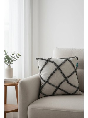 Rolivs Sofen Dekoratif Kırlent Kılıfı 47X47 cm Fermuarlı Yıkanabilir (NK1720)