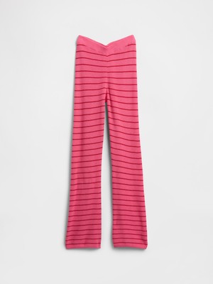 Gap Kız Çocuk Pembe Kids Pull-On Çizgili Kazak Tayt