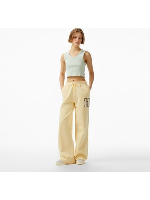 Tommy Hilfiger Tommy Jeans H Graphic Kadın Sarı Eşofman Altı