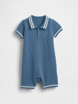 Gap Bebek Mavi Polo Kazak Şorty Tulum