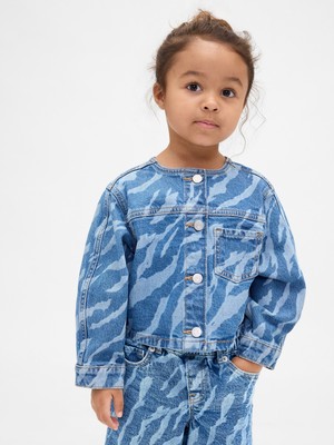 Gap Kız Bebek Mavi Denim Ceket