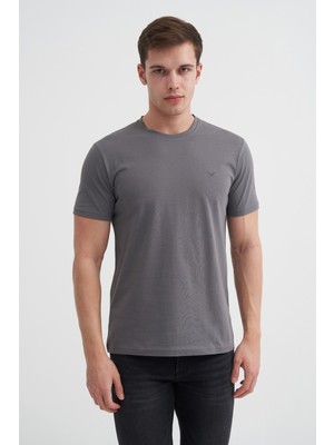 Cazador Basic Süprem Erkek T-Shirt 46230 Antrasit