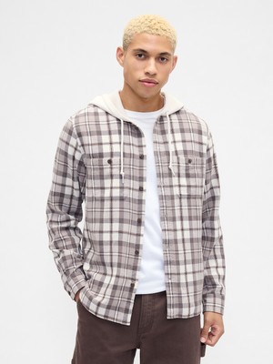 Gap Erkek Gri Standart Fit Oxford Gömlek