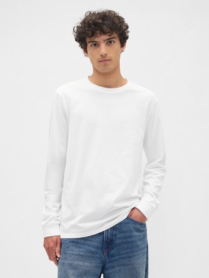 Gap Erkek Beyaz Everyday Soft Bisiklet Yaka T-Shirt