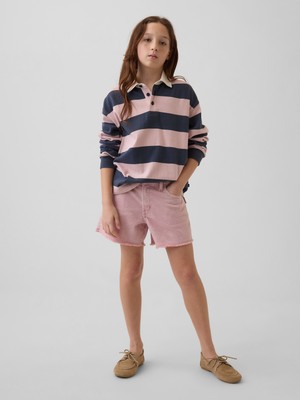 Gap Kız Çocuk Pembe Low Rise Stride Denim Şort