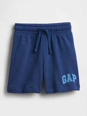 Gap Erkek Bebek Koyu Mavi Logo Pull-On Fransız Havlu Kumaş Şort