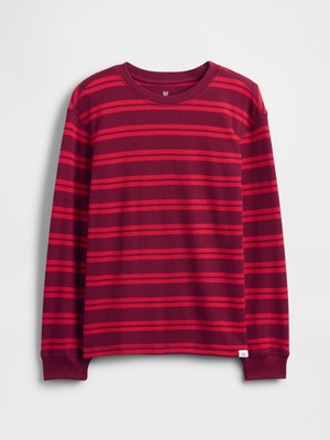 Gap Erkek Çocuk Çizgili Waffle T-Shirt
