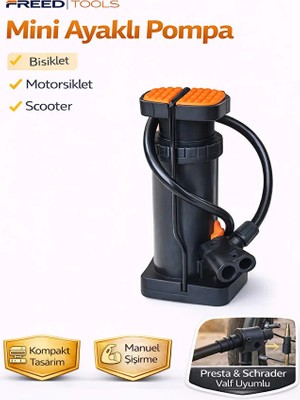 Freed Tools 17CM Bisiklet Pompa Lastik Şişirme Pompası Oto Motor Bisiklet Top Bot Şişirme Pompa Uç Hediye
