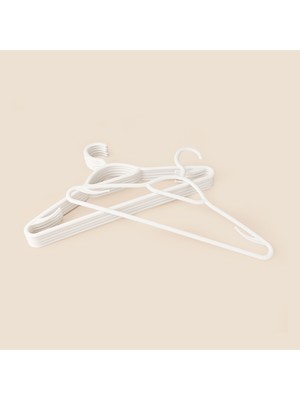 Simple Living 6'lı Askı - Beyaz