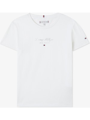 Tommy Hilfiger Nyc Foil Çocuk Beyaz T-Shirt