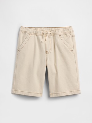 Gap Erkek Çocuk Krem Pull-On Loose Denim Şort