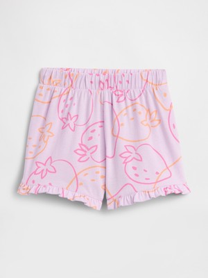 Gap Kız Bebek Lila Pull-On Baskılı Şort